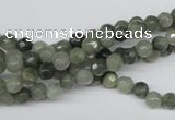 CSW10 15.5 inches 4mm faceted round seaweed quartz beads wholesale