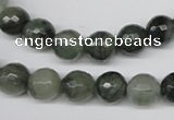 CSW12 15.5 inches 8mm faceted round seaweed quartz beads wholesale