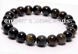 CTB02 7 inch 8mm round blue tiger eye stretch bracelet Wholesale