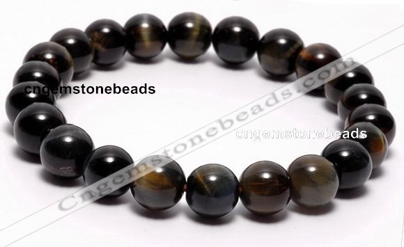 CTB02 7 inch 8mm round blue tiger eye stretch bracelet Wholesale