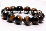 CTB05 7 inches 14mm round blue tiger eye stretch bracelet