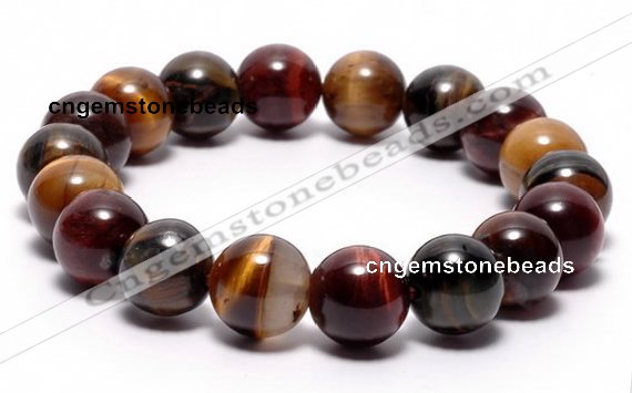 CTB07 7 inches 10mm round tiger eye stretch bracelet wholesale