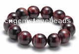 CTB10 8 inches 16mm round red tiger eye stretch bracelet