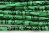 CTB1009 15 inches 2*4mm tube imitate malachite beads