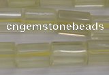 CTB104 15.5 inches 11*15mm faceted tube lemon quartz beads