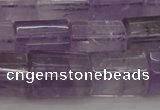 CTB105 15.5 inches 11*15mm faceted tube amethyst gemstone beads