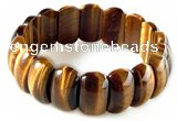 CTB17 7.5 inches 7*11*18mm  yellow tiger eye stretch bracelet