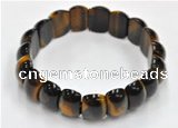 CTB18 8 inches 20*30mm  tiger eye stretch bracelet wholesale