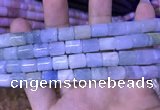 CTB250 15.5 inches 8*10mm tube natural aquamarine beads