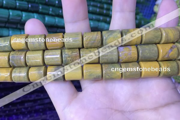 CTB258 15.5 inches 10*12mm tube natural ocean jasper beads