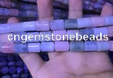 CTB261 15.5 inches 10*12mm - 10*14mm triangle natural morganite beads