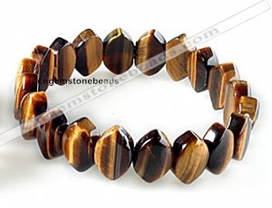 CTB28 7.5 inches 5*10*15mm oval tiger eye stretch bracelet