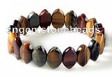 CTB29 7.5 inches 5*11*18mm oval tiger eye stretch bracelet