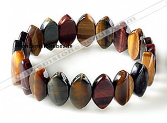 CTB29 7.5 inches 5*11*18mm oval tiger eye stretch bracelet