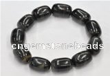 CTB30 8*25mm egg shape blue tiger eye stretch bracelet wholesale