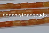 CTB303 15.5 inches 4*6mm tube red aventurine beads wholesale