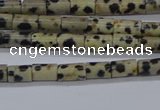 CTB305 15.5 inches 4*6mm tube dalmatian jasper beads wholesale