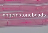 CTB311 15.5 inches 4*13mm tube rose quartz beads wholesale