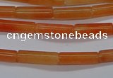 CTB322 15.5 inches 4*13mm tube red aventurine beads wholesale