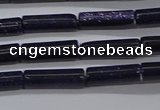 CTB329 15.5 inches 4*13mm tube blue goldstone beads wholesale