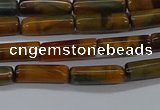 CTB352 15.5 inches 4*13mm tube tiger eye beads wholesale