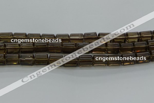 CTB505 15.5 inches 10*13mm triangle smoky quartz beads wholesale