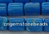 CTB538 15.5 inches 10*13mm triangle turquoise beads wholesale