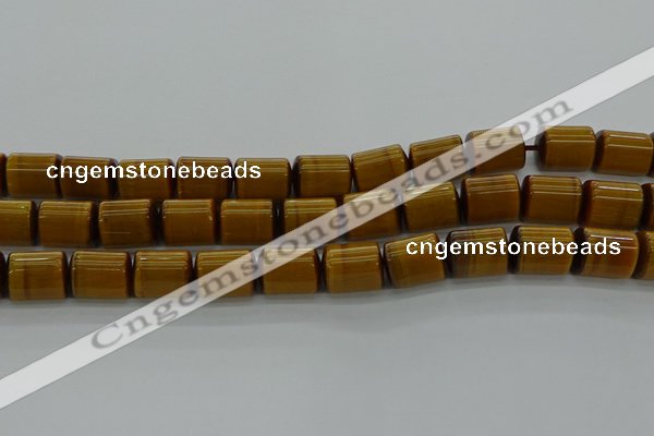 CTB540 15.5 inches 10*13mm triangle golden tiger eye beads wholesale