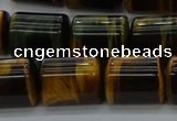 CTB541 15.5 inches 10*13mm triangle yellow tiger eye beads wholesale