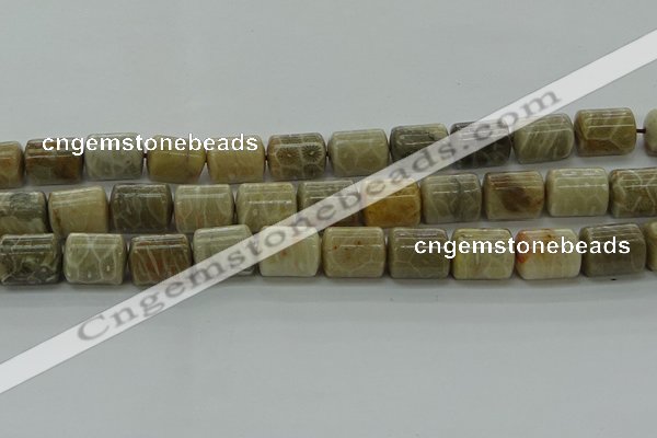 CTB543 15.5 inches 10*13mm triangle chrysanthemum agate beads