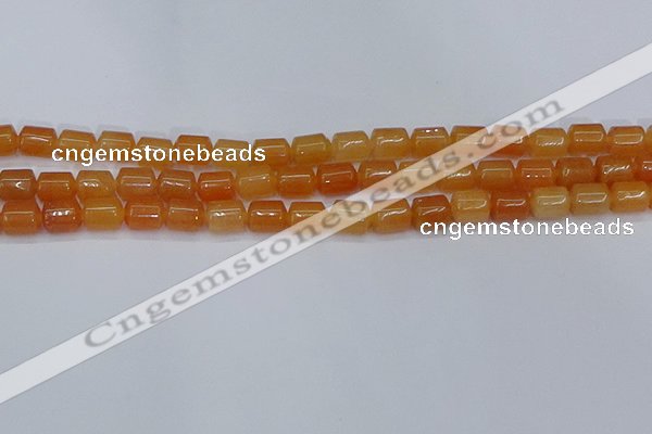 CTB703 15.5 inches 6*8mm tube pink aventurine beads wholesale