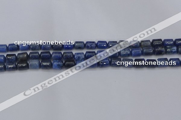 CTB716 15.5 inches 6*8mm tube blue dumortierite beads wholesale