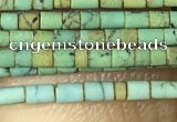 CTB802 15.5 inches 1mm tube turquoise beads wholesale