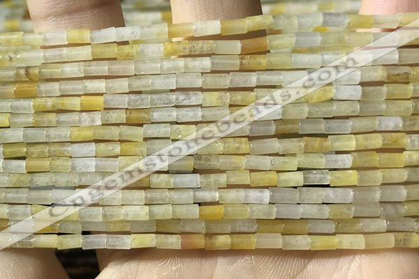 CTB812 15.5 inches 2*4mm tube yellow aventurine beads wholesale