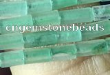 CTB813 15.5 inches 2*4mm tube green aventurine beads wholesale