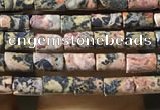 CTB816 15.5 inches 2*4mm tube leopard skin jasper beads wholesale