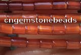 CTB820 15.5 inches 2*4mm tube red agate beads wholesale