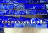 CTB825 15.5 inches 2*4mm tube lapis lazuli beads wholesale