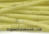 CTB962 15 inches 2*4mm tube olive jade beads