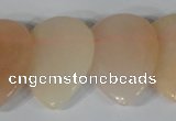 CTD02 Top drilled 22*30mm flat teardrop pink aventurine beads