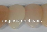 CTD02 Top drilled 22*30mm flat teardrop pink aventurine beads