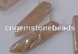 CTD1149 Top drilled 8*20mm - 10*30mm sticks plated quartz beads