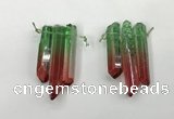 CTD1223 Top drilled 7*30mm - 9*45mm sticks plated quartz beads