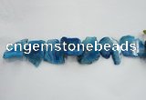 CTD1507 Top drilled 25*40mm - 35*55mm freeform agate slab beads