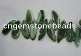 CTD1520 Top drilled 20*45mm - 30*55mm freeform agate slab beads