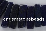 CTD1586 Top drilled 8*20mm - 10*45mm sticks lapis lazuli beads