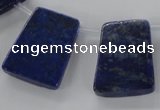 CTD1590 Top drilled 20*25mm trapezoid lapis lazuli gemstone beads