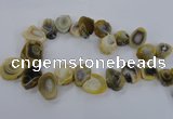 CTD1635 Top drilled 15*20mm - 25*35mm freeform agate beads