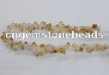 CTD1644 Top drilled 10*14mm - 10*18mm faceted nuggets citrine beads