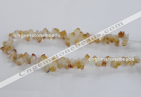 CTD1644 Top drilled 10*14mm - 10*18mm faceted nuggets citrine beads